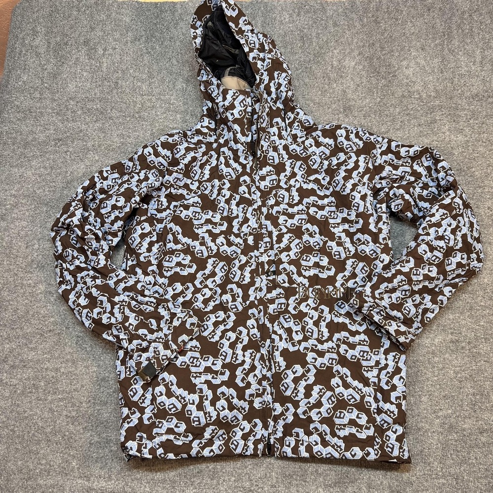Bonfire Chroma Fusion Jacket Mens Large Brown Hooded Insulated Ski Snowboard